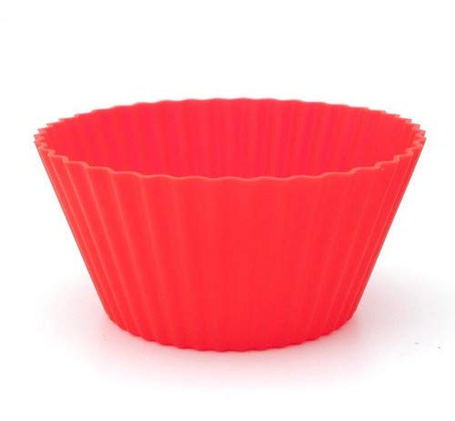Kit 12 Formas Silicone Mini Cupcake Bolo Muffin Assadeira
