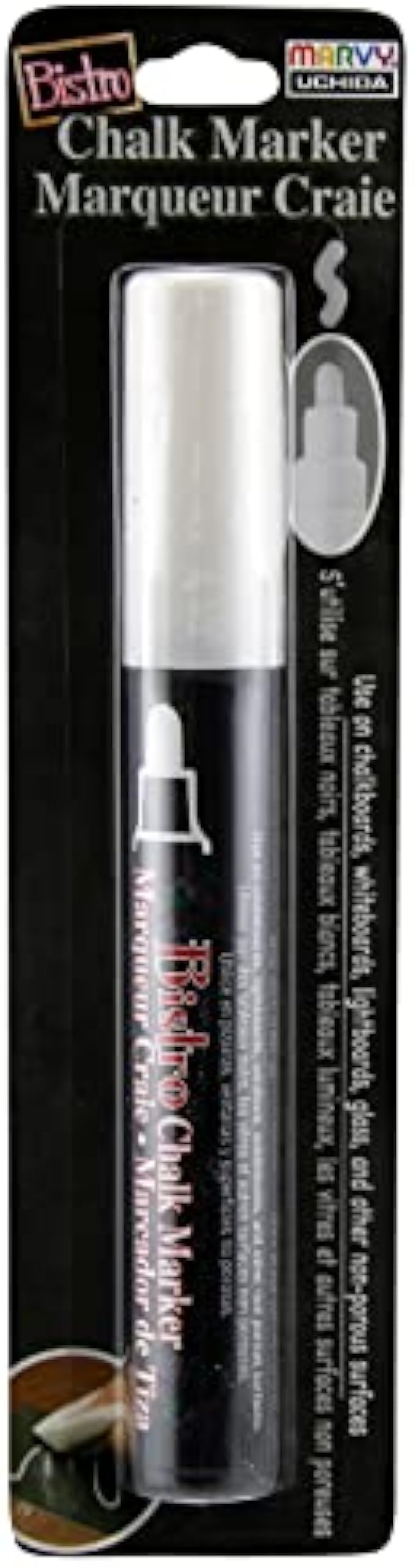 Uchida 480-C-0 Wide Nib Bistro Window Chalk, White