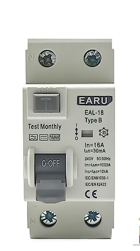 Interrupteur différentiel type B contre les fuites de courant CC pour borne électrique 6KA