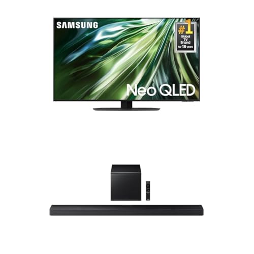 Image of Samsung 50-Inch Class Neo QLED 4K QN90D Series Mini LED, Neo Quantum HDR+ Smart TV w /Dolby Atmos (QN50QN90D, 2024) + Samsung Q-Series Soundbar HW-QS700F 3.1.2 ch Subwoofer (2025 Model)