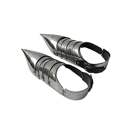 Image of AnNafi Medieval Sabaton Steel Armor Shoes for Men| Gothic Armour Shoe Pair for Adult| Leg Armor Reenactment LARP Halloween