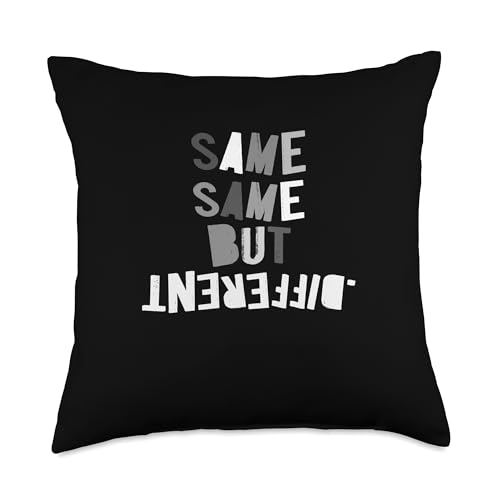 Grey Color Same-x2 But Different Grey Graphic Throw Pillow