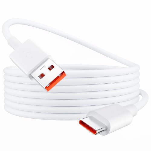 120W Type-C ケーブル 1M 対応Xiaomi 急速充電ケーブル 対応Redmi Note 13 12 Pro/Mi 15 14 Ultra 13T 12T Pro 11T 12S Turbo Charge 対応POCO F4 GT F6 Pro タイプc 充電ケーブル 対応Black Shark/Mi Pad Android多機種 USBA to USB C ケーブル ホワイト