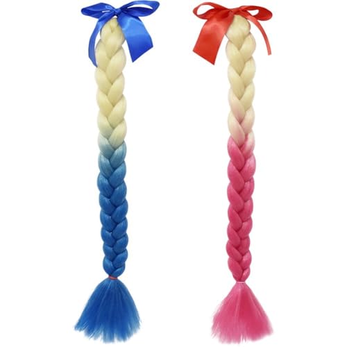 Brxmpn Lot De 2 Tresses Décoratives pour Casque De Vélo/, avec Ventouses. Idéales pour Les Motos Les Vélos.