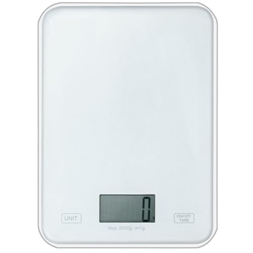 キッチンスケール デジタルスケール Tasydi キッチン電子秤 5g単位/5kg測定 防水防汚 コンパクト設計 料理/お菓子/コーヒー用 高精度計量器 (C)