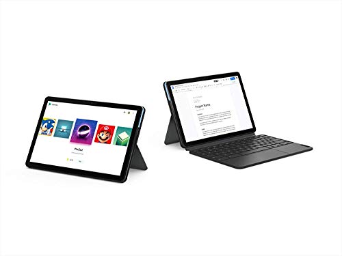 Lenovo Chromebook Duet, 2-in-1, 10.1" WUXGA (1920 x 1200) Display, MediaTek Helio P60T, 4GB LPDDR4X RAM, 128GB eMCP SSD, Integrated ARM G72 MP3 Graphics, Chrome OS, ZA6F0031US, Ice Blue + Iron Grey - Image 8