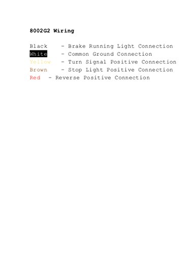 Eagle Lights 8002 Rubbolite Generation II LED Rear Module Replacement (2 light modules included). These lights have 4 x 4 Lenses, Rubber Housing and are 12V and 24V compatible. 2 Lights included.