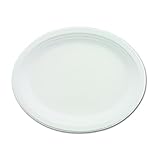 Chinet 21257CT Classic Paper Dinnerware, Oval Platter, 9 3/4 x 12 1/2, White (Case of 500)