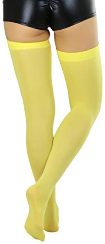 Image of ToBeInStyle Women's Nylon Thigh High Schoolgirl Opaque Stockings