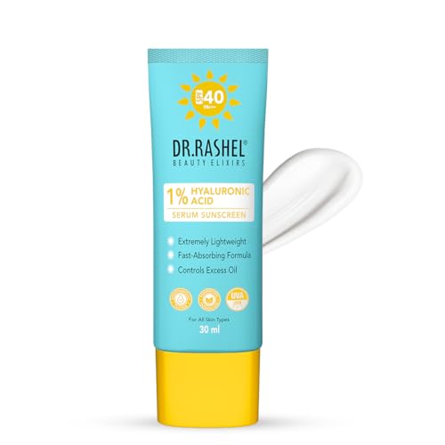 DR.RASHEL Hyaluronic Acid Serum Sunscreen, SPF 40, Fast-Absorbing, Oil Control, 30ml