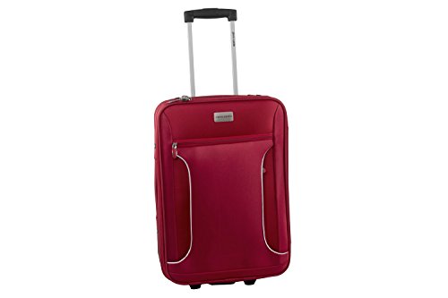 Maleta semirrígida PIERRE CARDIN rojo mini equipaje de mano ryanair S268