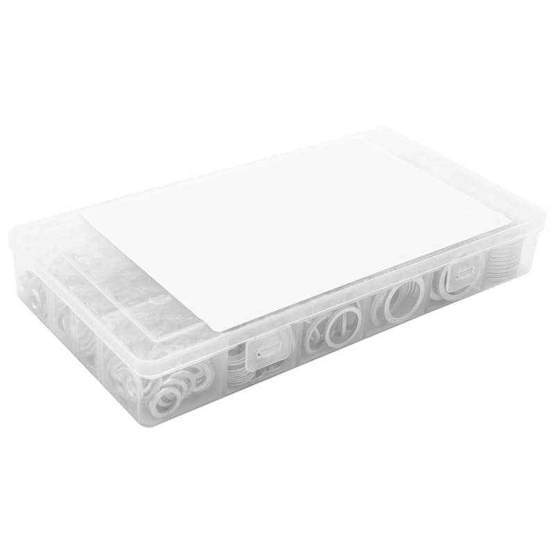 Generic Flat Washers,Automotive Oil Drain Plug Gasket Aluminum Flat Washer Assortment Kit, Metric(470 Pcs 18 Sizes)