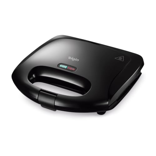 Sanduicheira Fast Time Elgin – 800W Placas Duplas 220V, Moderno, Aço inoxidável, Metal, Plástico