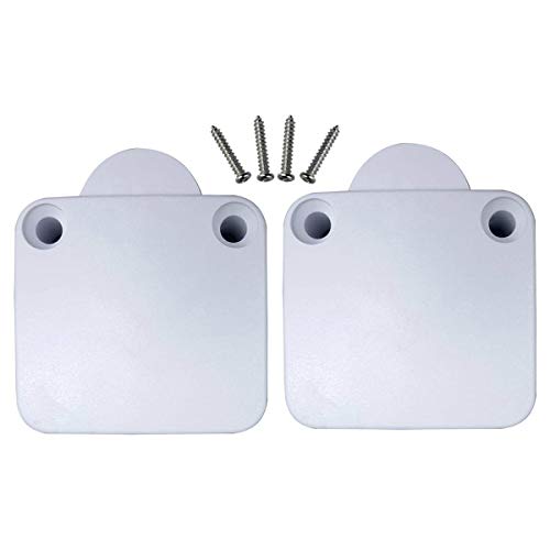2 Pack Door Switch Push to Break Cupboard Door Light Switch Cabinet Lamp Wardrobe Touch Closet 2A 250V (White)