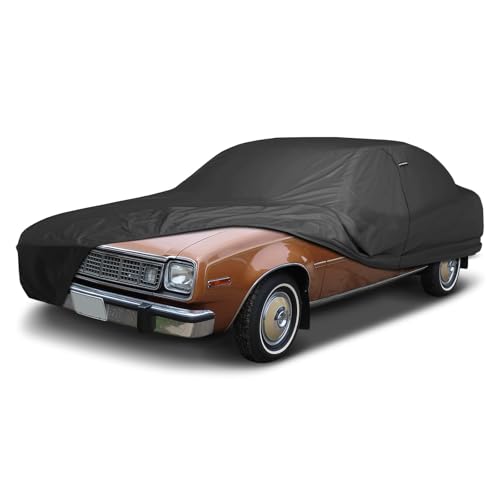 Image of iCarCover Premium Custom Car Cover for 1978-1983 AMC Concord Heavy Duty Waterproof All Weather Rain Snow UV Sun Protector Custom Fit Full Exterior Indoor Outdoor Protection Car Cover (Black)