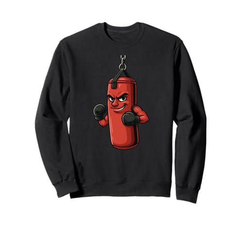 Divertido Disfraz de Saco de Boxeo Rojo para niños y niñas Sudadera