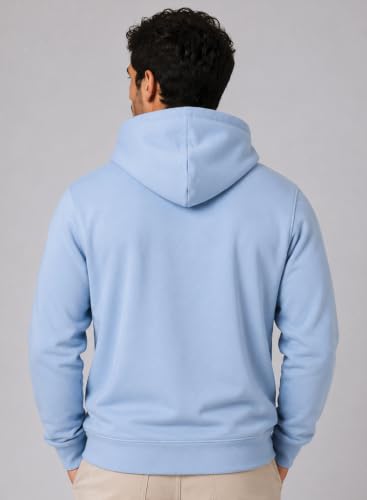 Image of ADRO Mens Abstract Graphic Hoodie | 320 GSM Cotton Poly Fleece | Regular Fit Contemporary Artistic Sweatshirt for Winter & Streetwear