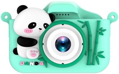 Dijital Çocuk Fotoğraf Makinesi Panda HY-X15 Astronot HY-X10 (panda, Yeşil) - Görsel 3