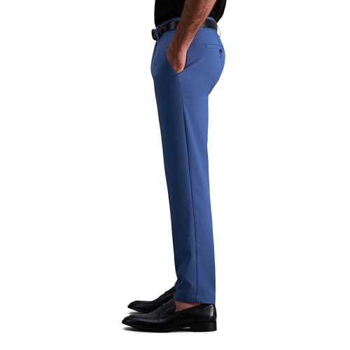 Image of Haggar Men's Cool Right Performance Flex Straight Fit Flat Front Pant