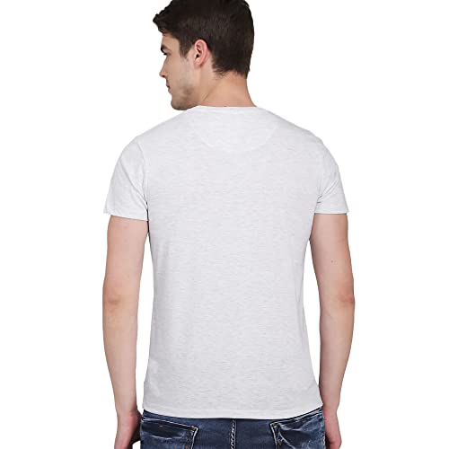 Image of Free Authority House of Dragon Printed Regular Fit Grey Cotton Men's T-Shirt