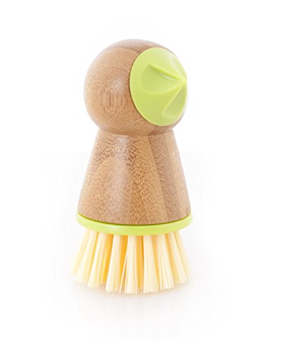 Full Circle FC11124 The Ring Fruit and Vegetable 2 in 1 Mushroom Cleaning Brush, Potato, Green