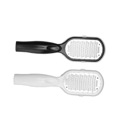 iplusmile 2 piezas Raspador de Pies Doble Cara Acero Inoxidable Pedicura para Eliminar Callos y Durezas Herramienta Profesional para Cuidado de Pies Casa y Spa Color Color Aleatorio