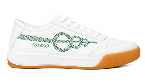 ORADO Men’s Red Casual Sneakers white - Image 2