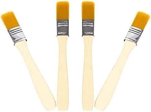 Pincel for Pintar, Juego de Pinceles con Mango de Madera, Cepillo for Limpieza y eliminación de Polvo, Cepillo de Pintura Brillante, Cepillo for Aceite (30 Piezas) (Color: Madera coloramarillo)