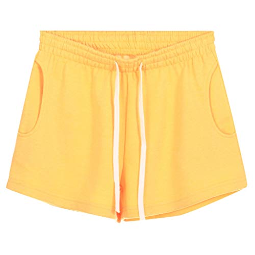 Dasongff Kurz Hosen Sporthose Damen Jogginghose Stoffhose Kurze Shorts Schlafhose Jersey Schlafanzughose für Yoga Sport Jogging Gym Running Beiläufige Elastische Chino Hose Fit Cover