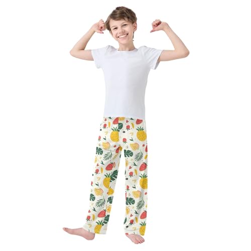Pajama Bottoms, Pajamas Long Pant Cute Tropical Fruits Lounge Wear Casual Sleep Pants Soft Pjs Sleepwear2