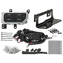 Mopar 82215798AD Auxiliary Switch Bank Kit Jeep Wrangler Chrome