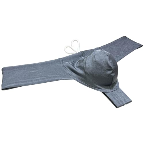 Men's Solid Contour Pouch Bikini Swimsuit 1/3 Hip Coverage Swim Briefs Shiny Swimwear Surf Mini Cheeky Trunks2