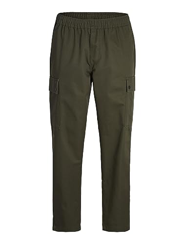 Jack & Jones Pantalon Cargo Large pour Homme, Colophane, M