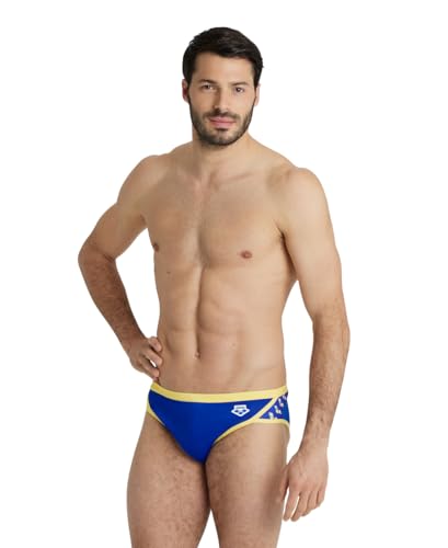 Image of ARENA Men's Icons Solid Swim Briefs Professional Training Swimsuit Sports Trunk