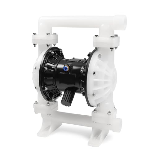 Nakkaa Pneumatic Double Diaphragm Pump PTFE 35GPM Transfer Pump 1.5