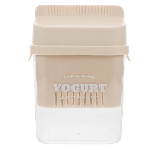 PRETYZOOM Colador De Yogur Fabricante De Leche De Avena Colador De Leche De Avena Yogurtera Griega Colador De Filtro De Jugo Yogur Filtro Doméstico Colador De Bolsa De Nuez Abdominales Beige