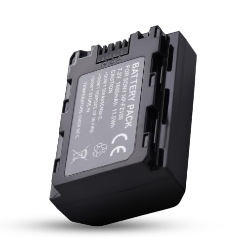 Image of Simpex NP-FZ100 Rechargeable Camera Battery 7.2V Li-ion Replacement Battery Compatible with Sony Alpha A9, A7 III, A7R III, A7R3, A73 & NP-FZ100 Supported Mirrorless Cameras(Black)