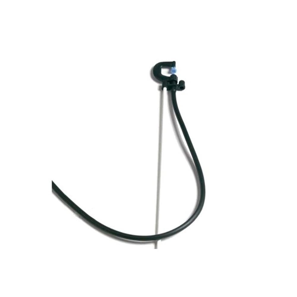 [Pack 50] Microaspersor de riego Completo + estaca. Microaspersor Bailarina Invertida Circular 360º para riego agricola y riego en jardinería. Micro aspersor con estaca 40 cm, Alcance 2 a 2,5m