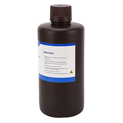3D Printer Resin Fast Curing High Toughness Photopolymer UV Curing Resin LCD 2.2lb (Black)