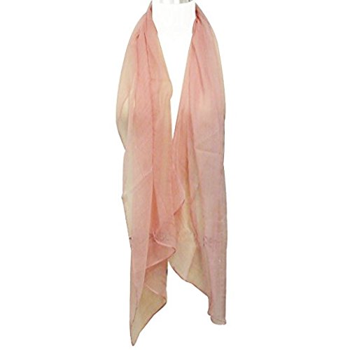 Wrapables Solid Color Silk Long Scarf, Pink4