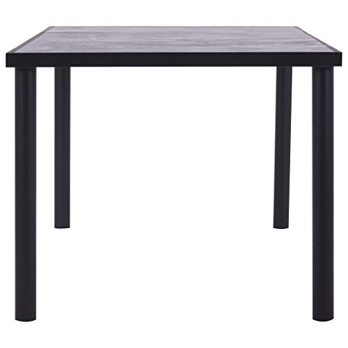 Table à manger rectangulaire stable et robuste en métal pour cuisine moderne