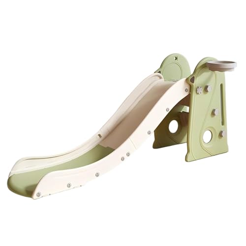 CHIIRAKU Kinder Rutsche & Kletterset mit Basketballkorb – Faltbar,...