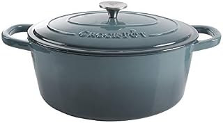 Crock-Pot Artisan Round Enameled Cast Iron Dutch Oven, 3-Quart, Blush Pink