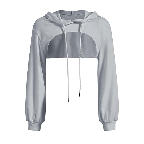 Women'S Cut Out Drawstring Hoodie Y2K Crop Tops Crew Clothing Women Solid Color-Long Sleeve Sweatshirt Pullover Top Smart Fitted Women'S Fashion Solid Round Neck Casual T-Shirt Top Grey Women'S Cut Out Drawstring Hoodie Y2K Crop Tops Crew Clothing Women Solid Color-Long Sleeve Sweatshirt Pullover Top Smart Fitted Women'S Fashion Solid Round Neck Casual T-Shirt Top Grey