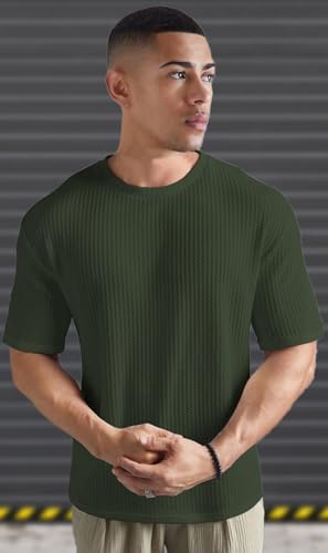 Image of Pivl Men's Summer Striped Style Trendy t Shirt