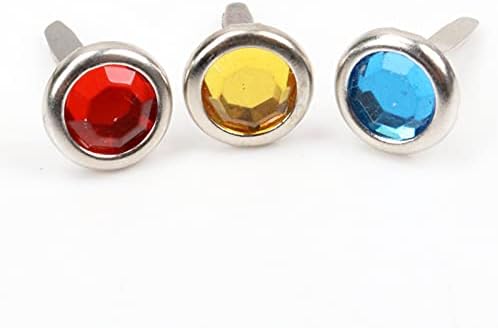 Washer,Stainless washer, Scrapbooking Embellishments, Rhinestone Round Brads For And Shoes Decoration, Size 8X15mm, Pack Of 40