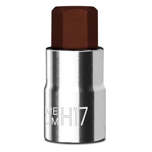 BLACKROBOT 17 mm Hex Bit Socket 1/2 Inch Drive H17 Allen Key Socket Metric Full Polished S2 Steel Head Made For Repairing