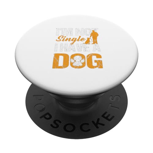 LOZY DOG LOVERS I'm Not Single I Have A Dog PopSockets PopGrip Intercambiable