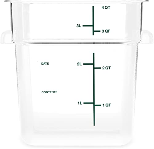 Carlisle Conteneur Rangement 4 qt Polycarbonate Transparent