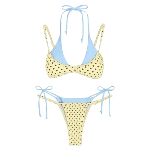 Bikini double couche gainant deux pièces découpé avec short F602 - 5